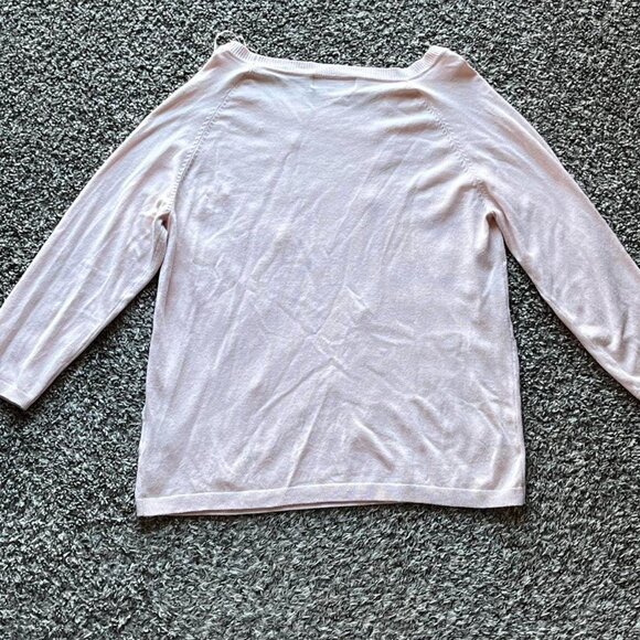 Baby Pink Philosophy Blouse Womens XL Rhinestone Long Sleeve Bedazzled Coquette - Picture 4 of 7